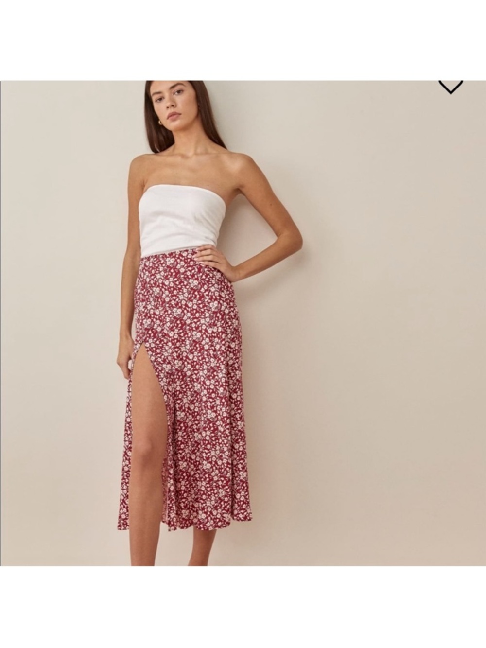 Reformation Zoe skirt flower girl 10